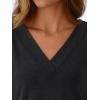 imageAUTOMET Long Sleeve Shirts for Women Tops V Neck Casual Top Comfortable Shirt Soft Basic Tees Women BlousesBlack