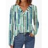 imageAUTOMET Long Sleeve Shirts for Women Tops V Neck Casual Top Comfortable Shirt Soft Basic Tees Women BlousesBluestriped