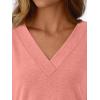imageAUTOMET Long Sleeve Shirts for Women Tops V Neck Casual Top Comfortable Shirt Soft Basic Tees Women BlousesCoral