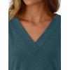 imageAUTOMET Long Sleeve Shirts for Women Tops V Neck Casual Top Comfortable Shirt Soft Basic Tees Women BlousesDeepgreen