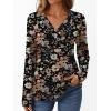 imageAUTOMET Long Sleeve Shirts for Women Tops V Neck Casual Top Comfortable Shirt Soft Basic Tees Women BlousesFloral
