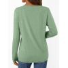 imageAUTOMET Long Sleeve Shirts for Women Tops V Neck Casual Top Comfortable Shirt Soft Basic Tees Women BlousesLightgreen