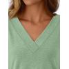 imageAUTOMET Long Sleeve Shirts for Women Tops V Neck Casual Top Comfortable Shirt Soft Basic Tees Women BlousesLightgreen