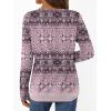 imageAUTOMET Long Sleeve Shirts for Women Tops V Neck Casual Top Comfortable Shirt Soft Basic Tees Women BlousesPurpleprint