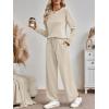 imageAUTOMET Sweatsuits Women 2 Piece Outfit Fall Airport Lounge Sweat Sets With Wide Leg Pants Track Fashion Suits 2025Beige
