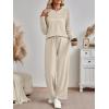 imageAUTOMET Sweatsuits Women 2 Piece Outfit Fall Airport Lounge Sweat Sets With Wide Leg Pants Track Fashion Suits 2025Beige