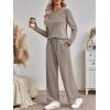 imageAUTOMET Sweatsuits Women 2 Piece Outfit Fall Airport Lounge Sweat Sets With Wide Leg Pants Track Fashion Suits 2025Coffee