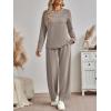 imageAUTOMET Sweatsuits Women 2 Piece Outfit Fall Airport Lounge Sweat Sets With Wide Leg Pants Track Fashion Suits 2025Coffee
