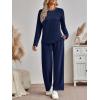 imageAUTOMET Sweatsuits Women 2 Piece Outfit Fall Airport Lounge Sweat Sets With Wide Leg Pants Track Fashion Suits 2025Navy