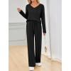imageAUTOMET Sweatsuits Women 2 Piece Outfit Fashion Travel Lounge Sets With Wide Leg Pants Airport Track Suits Fall Clothes 2025Black