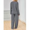 imageAUTOMET Sweatsuits Women 2 Piece Outfit Fashion Travel Lounge Sets With Wide Leg Pants Airport Track Suits Fall Clothes 2025Darkgrey