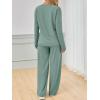 imageAUTOMET Sweatsuits Women 2 Piece Outfit Fashion Travel Lounge Sets With Wide Leg Pants Airport Track Suits Fall Clothes 2025Green
