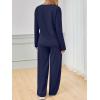 imageAUTOMET Sweatsuits Women 2 Piece Outfit Fashion Travel Lounge Sets With Wide Leg Pants Airport Track Suits Fall Clothes 2025Navy