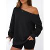 imageAUTOMET Women Off the Shoulder Sweatshirt Oversized Tops Fall Outfits 2025 Y2k Clothes Fashion Clothing Trendy TopBlack