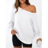 imageAUTOMET Women Off the Shoulder Sweatshirt Oversized Tops Fall Outfits 2025 Y2k Clothes Fashion Clothing Trendy TopWhite