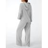 imageAUTOMET Womens 2 Piece Outfits Sweatsuits Lounge Matching Fall Sets Jogging Suit Oversized Hoodie Wide Leg Sweatpant ClothesGrey