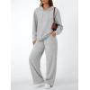 imageAUTOMET Womens 2 Piece Outfits Sweatsuits Lounge Matching Fall Sets Jogging Suit Oversized Hoodie Wide Leg Sweatpant ClothesGrey