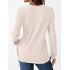 imageAUTOMET Womens Henley Long Sleeve Shirt Fall Top V Neck Fashion Dreesy Casual Tunic Sweaters Clothes Trendy Work OutfitsApricot