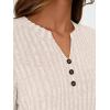 imageAUTOMET Womens Henley Long Sleeve Shirt Fall Top V Neck Fashion Dreesy Casual Tunic Sweaters Clothes Trendy Work OutfitsApricot