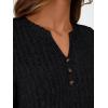 imageAUTOMET Womens Henley Long Sleeve Shirt Fall Top V Neck Fashion Dreesy Casual Tunic Sweaters Clothes Trendy Work OutfitsBlack