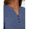 imageAUTOMET Womens Henley Long Sleeve Shirt Fall Top V Neck Fashion Dreesy Casual Tunic Sweaters Clothes Trendy Work OutfitsBlue