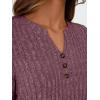 imageAUTOMET Womens Henley Long Sleeve Shirt Fall Top V Neck Fashion Dreesy Casual Tunic Sweaters Clothes Trendy Work OutfitsWine