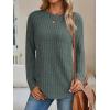 imageAUTOMET Womens Long Sleeve Shirts Fall Fashion Tops 2025 Crewneck Dressy Sweaters Tunic Winter Clothes Casual OutfitsGreen