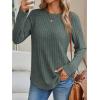 imageAUTOMET Womens Long Sleeve Shirts Fall Fashion Tops 2025 Crewneck Dressy Sweaters Tunic Winter Clothes Casual OutfitsGreen