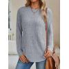 imageAUTOMET Womens Long Sleeve Shirts Fall Fashion Tops 2025 Crewneck Dressy Sweaters Tunic Winter Clothes Casual OutfitsGrey
