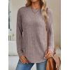 imageAUTOMET Womens Long Sleeve Shirts Fall Fashion Tops 2025 Crewneck Dressy Sweaters Tunic Winter Clothes Casual OutfitsKhaki