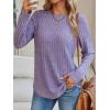 imageAUTOMET Womens Long Sleeve Shirts Fall Fashion Tops 2025 Crewneck Dressy Sweaters Tunic Winter Clothes Casual OutfitsPurple