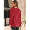 imageAUTOMET Womens Long Sleeve Shirts Pleated Lace Tops Fall Fashion Outfits Business Casual BlousesBrightred