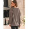 imageAUTOMET Womens Long Sleeve Shirts Pleated Lace Tops Fall Fashion Outfits Business Casual BlousesCoffee