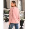 imageAUTOMET Womens Long Sleeve Shirts Pleated Lace Tops Fall Fashion Outfits Business Casual BlousesCoral