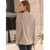 imageAUTOMET Womens Long Sleeve Shirts Pleated Lace Tops Fall Fashion Outfits Business Casual BlousesKhaki