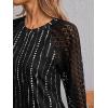 imageAUTOMET Womens Long Sleeve Shirts Pleated Lace Tops Fall Fashion Outfits Business Casual BlousesPrinting Black