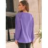 imageAUTOMET Womens Long Sleeve Shirts Pleated Lace Tops Fall Fashion Outfits Business Casual BlousesPurple
