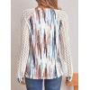 imageAUTOMET Womens Long Sleeve Shirts Pleated Lace Tops Fall Fashion Outfits Business Casual BlousesTiedye Multi