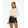 imageAUTOMET Womens Long Sleeve TShirts Trendy Basic Fitted Compression Going Out Crop Tops Fall Fashion Y2K Clothes 2025 OutfitsApricot