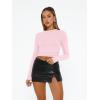 imageAUTOMET Womens Long Sleeve TShirts Trendy Basic Fitted Compression Going Out Crop Tops Fall Fashion Y2K Clothes 2025 OutfitsPink