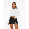 imageAUTOMET Womens Long Sleeve TShirts Trendy Basic Fitted Compression Going Out Crop Tops Fall Fashion Y2K Clothes 2025 OutfitsWhite