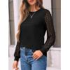 imageAUTOMET Womens Long Sleeve Tops Dressy Casual Shirts 2025 Fall Outfits Lace Business Blouses Cute TShirts Work ClothesBlack