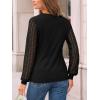 imageAUTOMET Womens Long Sleeve Tops Dressy Casual Shirts 2025 Fall Outfits Lace Business Blouses Cute TShirts Work ClothesBlack
