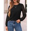 imageAUTOMET Womens Long Sleeve Tops Dressy Casual Shirts 2025 Fall Outfits Lace Business Blouses Cute TShirts Work ClothesBlack