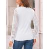 imageAUTOMET Womens Long Sleeve Tops Dressy Casual Shirts 2025 Fall Outfits Lace Business Blouses Cute TShirts Work ClothesWhite