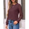 imageAUTOMET Womens Long Sleeve Tops Dressy Casual Shirts 2025 Fall Outfits Lace Business Blouses Cute TShirts Work ClothesWinered