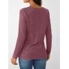 imageAUTOMET Womens Long Sleeve Tunic Top V Neck Button Shirts 2025 Dressy Casual Business BlousesPurplered