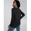 imageAUTOMET Long Sleeve Shirts for Women 2025 Fall Fashion Lace V Neck Loose Fit Casual Tops Trendy T Shirts Outfits ClothesBlack
