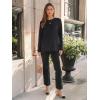 imageAUTOMET Long Sleeve Shirts for Women Basic Business Casual Tops Work Clothes 2025 Fall Fashion OutfitsBlack