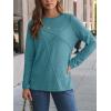imageAUTOMET Long Sleeve Shirts for Women Basic Business Casual Tops Work Clothes 2025 Fall Fashion OutfitsBlue Green